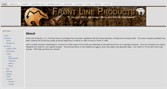 Desktop Screenshot of front-lineproducts.com